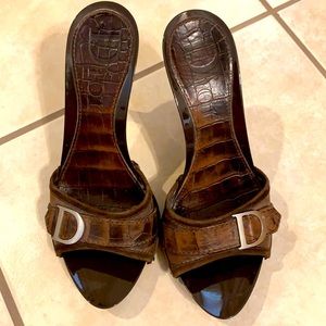 3” heels Dior high heels sandals.
